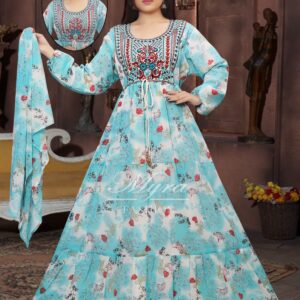 2PC Printed Kashmiri Shaifoon Suit AN-5077